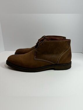 Johnston & Murphy Copeland Chukka Ankle Boots Mens 11.5 Brown Distressed Leather